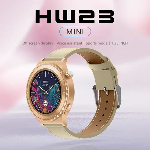 ساعت هوشمند صفحه گرد زنانه مدل HW23 Mini