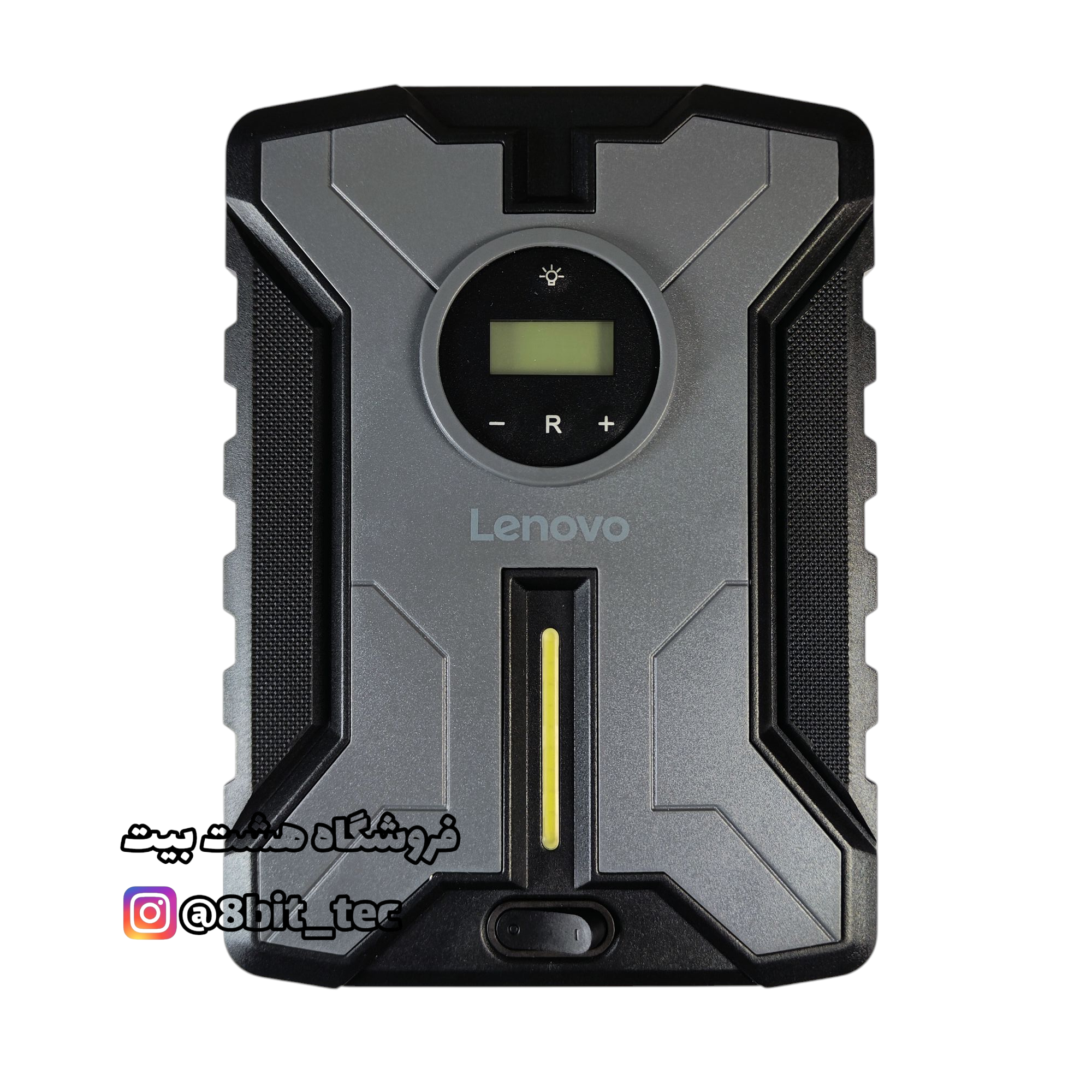 پمپ باد فندکی اتوماتیک لنوو HV05 با تضمین اصالت– کمپرسور باد ماشین با قطع کن اتوماتیک و نمایشگر دیجیتال