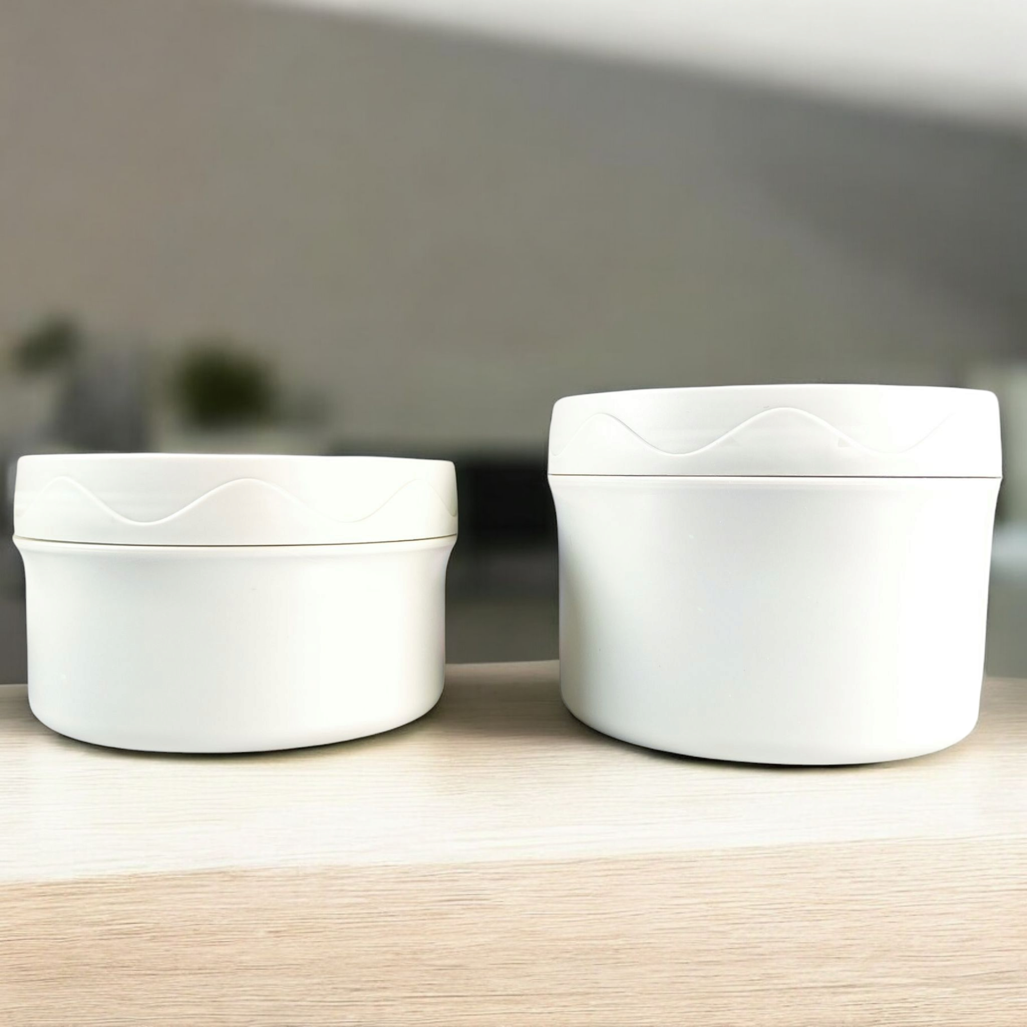 لانچ‌باکس دو عددی گرد استیل 304 | Bento Box ایزوله و سبک