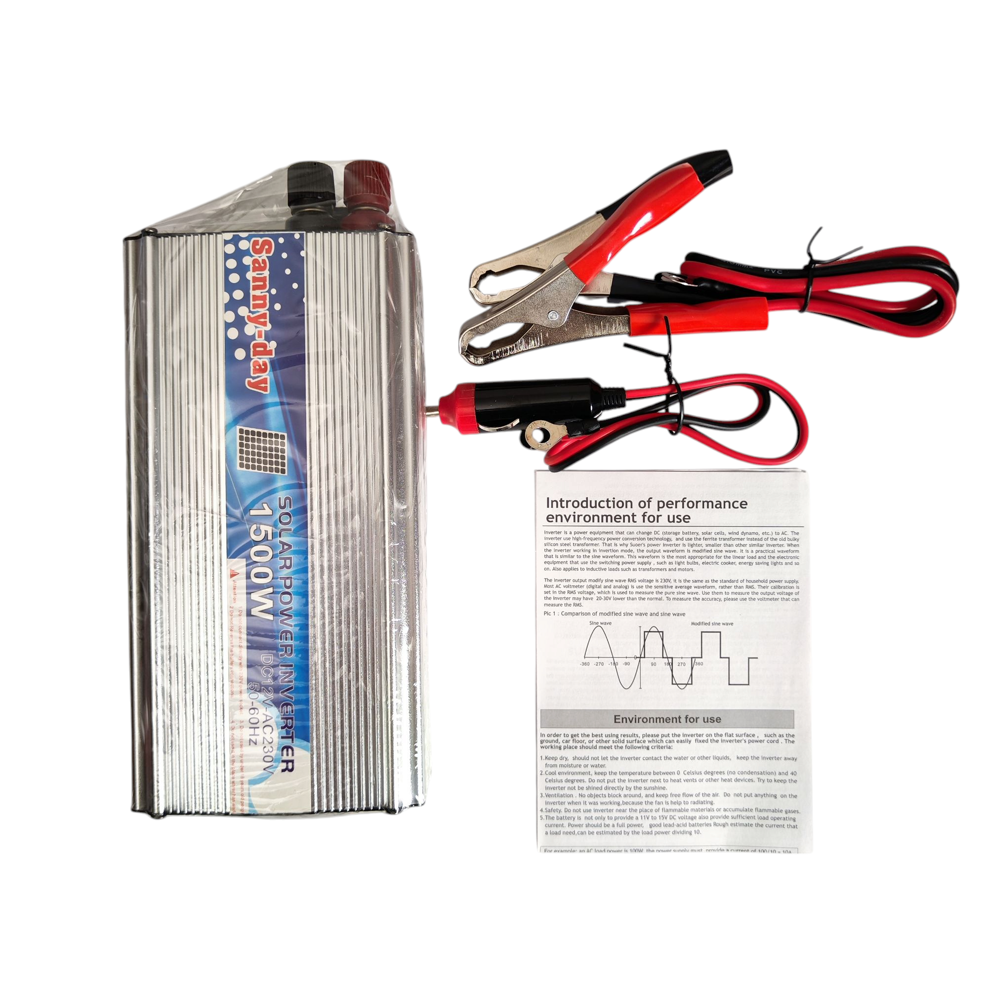 اینورتر مبدل برق ماشین به 220 ولت  sannyday 1500w